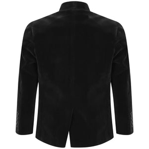 Velvet Blazer - Black - Waniwarehouse