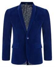 Load image into Gallery viewer, Velvet Blazer - Royal Blue - Waniwarehouse