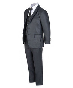 Charcoal Grey Suit - 5 Piece - Waniwarehouse