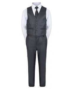 Charcoal Grey Suit - 5 Piece - Waniwarehouse