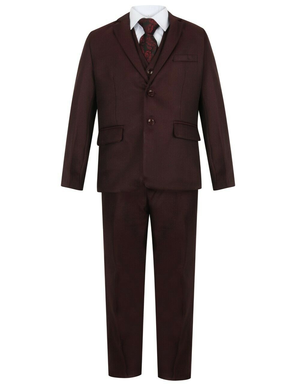 Maroon Suit 5 Piece - Waniwarehouse